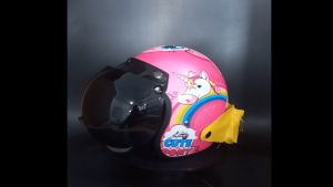 Helm Anak SNI Retro Bogo Karakter Usia 4 - 10 Tahun Hadiah Tas