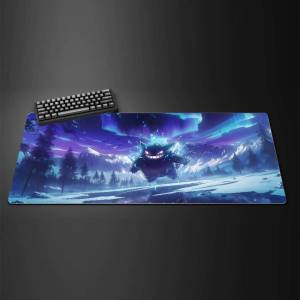 Bandai | Pokemon Jolteon Gaming Mouse Pad Large Desk Mat 2MM Stitched Edge Keyboard Pad Non Slip Rubber Base Office Table Mat