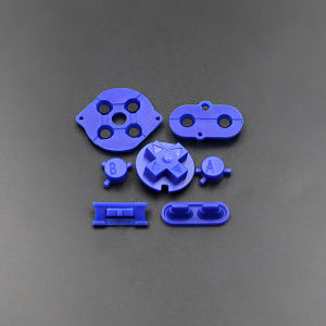 For GBC Full Button Replacement Kit A B Buttons With Conductive Rubber Pads Multi Colors