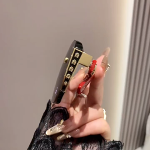 Kacamata Hitam Wanita Besar Persegi Bingkai Kotak Gaya Korea Dengan Lensa Gradasi Anti UV400