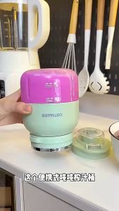Máy xay sinh tố mini cầm taymáy xay sạc tích điện Ostmars bình nước có dây đeo