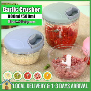 900mL Mini Manual Food Chopper Cutter Electric Meat Grinder Hand Pull Fruit Vegetable Onion Garlic Mixer Blender Chopper 搅碎器