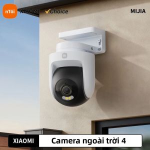 Camera Ngoài Trời Thông Minh Xiaomi 4 8MP Độ Phân Giải 4K Phát Hiện AI 360 °   Camera An Ninh PTZ Full Color Night Vision IP66