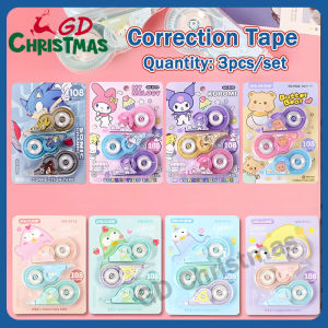 2026 3pcs/set Cartoon Correction Tape Set Kawaii melody Corrector Stationery School Supplies