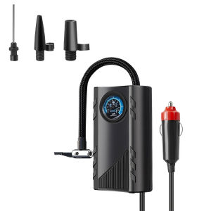 Digital Pressure Gauge Tire Inflator Pump Portable Rechargeable Emergency Air Compressor for Car Bike Motorcycle and Balls