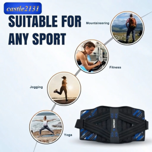 Waist Support Belt Adjustable Lumbar Back Brace for Pain Relief Posture Correction Workout Fitness