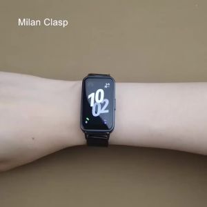 mijobs | Metal Strap For Huawei Band 11 Watchband for Huawei Band 10 9 8 Wristband for Huawei Smart Band 9 Stainless Steel Milanese