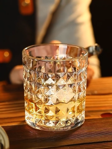 Ly thủy tinh uống nước 280ml cốc thủy tinh pha lê uống bia cốc uống whisky Ly uống rượu mạnh Ly rock