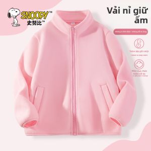 Snoopy | Áo Khoác Lót Giữ Nhiệt Nỉ Cho Trẻ Em Mùa Đông