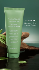 Acnaway Mugwort Gel Facial Wash 100ml - Acne Friendly Gentle Cleanser - Virgo Shoop