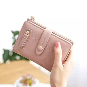 Ví nữ dáng ngắn cầm tay gấp gọn cao cấp sang trọng nhiều ngăn tiện dụng LX203