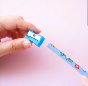 5pcs Stationary Set Pencil Sharpener Eraser Cute Birthday Party Student Door Gift Pemadam Pensil Pek Parti