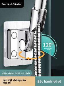 MONLEYTA | Universal Shower Head Holder No Drilling Fixed Shower Spray Adjustable Base Bathroom Accessories Complete Set Manlierta