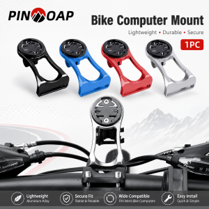PINMOAP 1PC Bike GPS Holder Bicycle Computer Mount Aluminum Alloy Secure Handlebar Bracket for Garmin Edge Wahoo Bryton Road MTB