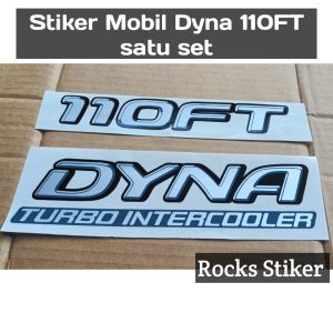 Stiker Dyna Turbo Intercooler 110 FT / Sticker mobil trek Dyna Turbo Intercooler 110 FT satu set Car aksesoris Kendaraan