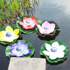 Solar Floating Lotus Light: Festive Wishing Lamp For Pond Pool Garden Fish Tank Decoration Supplies