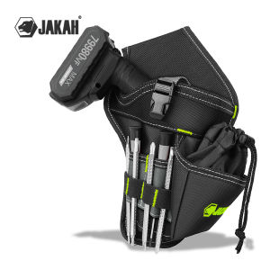JAKAH Electrician Tool Pouch Premium Professional Multi-Pocket Utility Bag Organizer Durable Work Pouch for Men’s Tool Belts