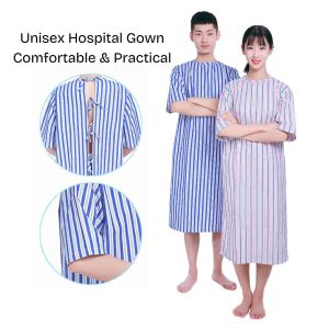 Patient Wear Men Women Gown Hospital Patients Clothing Bedridden Elderly Fracture Post-Surgery