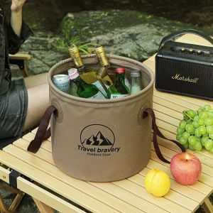 10/20L Portable Outdoor Folding Water Bucket Travel Water Bag Travel Camping Foldable Water Sink Bucket