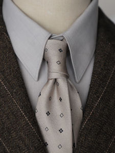 Retro Coffee Color Wedding Tie Mens Gentleman Formal Business Groom Best Man Wedding Tie Italian Casual Embroidered Style