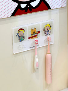 ชั้นเก็บแปรงสีฟันไฟฟ้าระดับไฮเอนด์ชั้นวางอะคริลิกติดผนังไม่มีการเจาะเหมาะสําหรับหอพักมหาวิทยาลัย