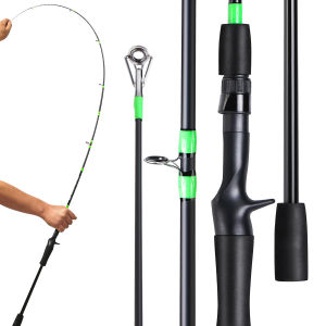 Sougayilang Tongkat Pancing 1.8m 2.1m Joran Pancing Serat Karbon Joran Pancing Spinning / Casting 2 Bagian Joran Pancing Pegangan EVA Nyaman