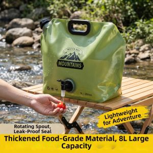 JIBUZHE | High Capacity Portable Collapsible Water Storage Bag with Tap