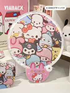 Summer Reflective Fan Selfie Folding Portable Cartoon Group Fan Home Daily Use Mini Fan Accessories Ice Mat Ice Patch