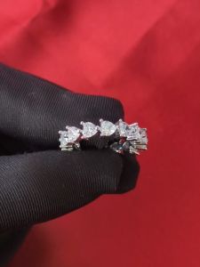 Diamcity (Free Gra Certificate) D Warna Moissanite Cincin Modis Ins Wanita Cinta