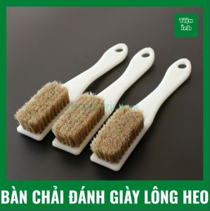 Bàn Chải Đánh Giày Lông Heo Cán Nhựa Dễ Dàng Sử Dụng Vệ Sinh Giày Dép Ví Da