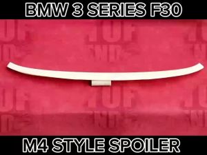 BMW 3 SERIES F30 2012-2018 M4 STYLE CAR LOOK SPOILER REAR TRUNK SPOILER ABS SKIRT LIP BODYKIT