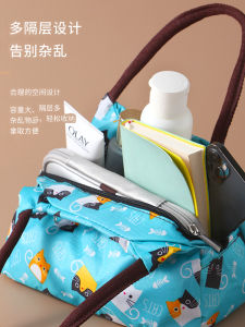 Lightweight Oxford Cloth Commuter Handbag Womens Style Foldable Zipper Closure Casual Scene Small Size Backpack for Youth