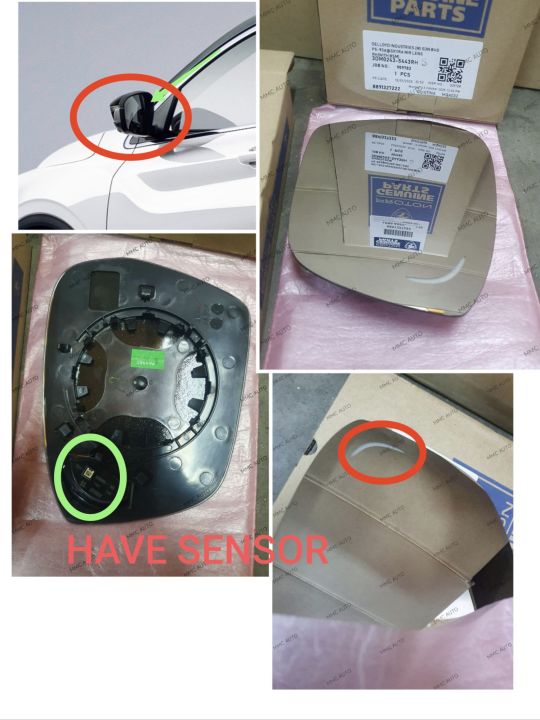 Proton X50 Side Mirror Glass/ Mirror Cermin ( With Sensor ) Spec