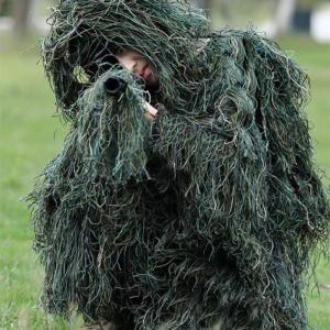 Childrens Camouflage Suit Set with Grass Snipers Special Forces Anti-riot Police Uniforms Tactical Gear Outdoor Camping Travel Supplies
