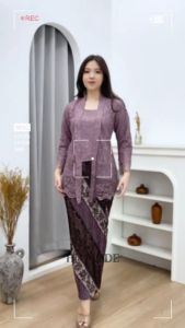 Naily kebaya - Setelan kebaya kutubaru brokat malikha panjang