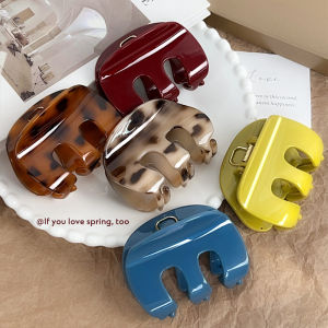 1pc M-type medium hair ornament pumpkin grab clip versatile shark clip hairpin new half-tie hair clip