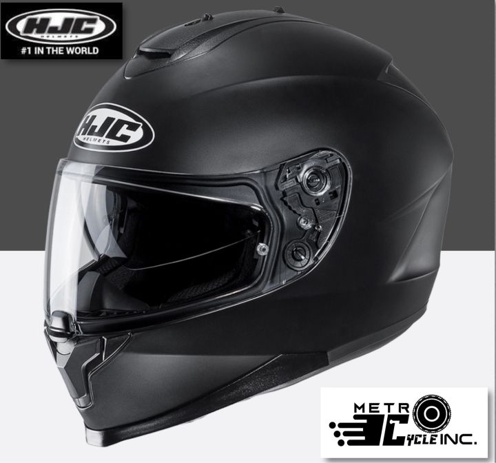 HJC C70- Dual Visor Semi Flat Black Lazada PH