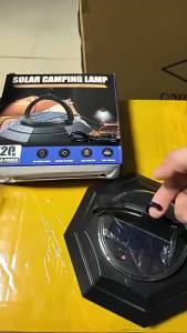 ESMARTER | Ultra-Bright Solar Powered Camping Lantern Long-Lasting Outdoor Tent Emergency Lighting Lamp with Charging Function
