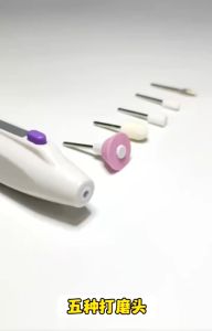 Portable DIY tools Nail Polisher Electric Pen with 5 nail polish heads Drill grinder manicure