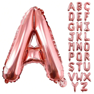 40 inch party balloons holiday and birthday letter balloons (rose gold)