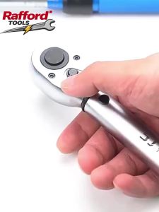 Rafford Torque Wrench 1/4 Inch 2-24 NM with 72 Teeth Reversible Ratchet Head Bicycle & Motorcycle Torque Wrench Set 0.2 NM Micro