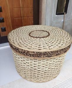 Rattan Center table/multi storage table 26x17 inches
