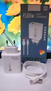 Charger VVO X90 PRO+ Fast Charger 180W Quick Charge 3.0 Support Fast Charging