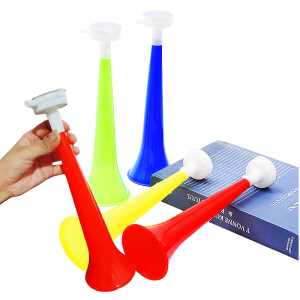 4 ชิ้นฟุตบอล Cheer Horns สนามฟุตบอลเชียร์ลีดเดอร์ Party Supplies เสียงคมชัดเด็กเด็กทรัมเป็ตสําหรับกีฬา Meet
