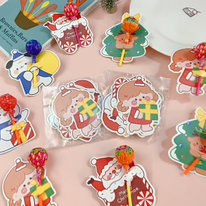 SET 6/10/12 GIẤY CẮM KẸO NOEL CHO BÉ MẪU ĐA DẠNG GIẤY CẮM KẸO QUÀ TẶNG NOEL KHÔNG KÈM KẸO