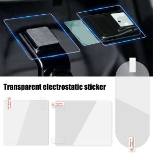 1/3Pcs Car Windshield Static Sticker for ETC Dash Cam Transparent Car DVR Paste Film Holder Interior Accessories