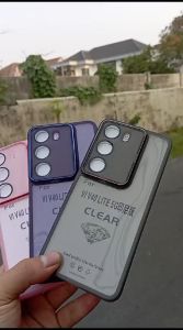 IDEA CASE - VIVO V40 LITE Soft Case Square Plating Ring Camera Cover Silikon Casing Handphone