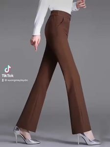 Quần tây nữ ống loe lưng cao vải UMI tôn dáng thời trang hằng ngày-XMTĐ-Mã 161C