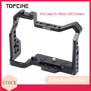 Topcine Z50 Camera Cage for Nikon Z50 Camera with 3/8“ Arri Locating and Cold Shoe Mount Extension for Microphone/ Light