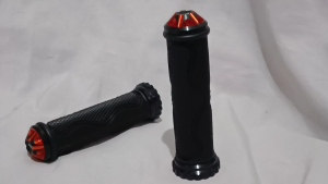 Dantsuran Universal Motorcycle Handle Grip | Orange Rubber Grip Replacement for Motorbikes